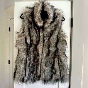 WHBM Faux Fur Vest.